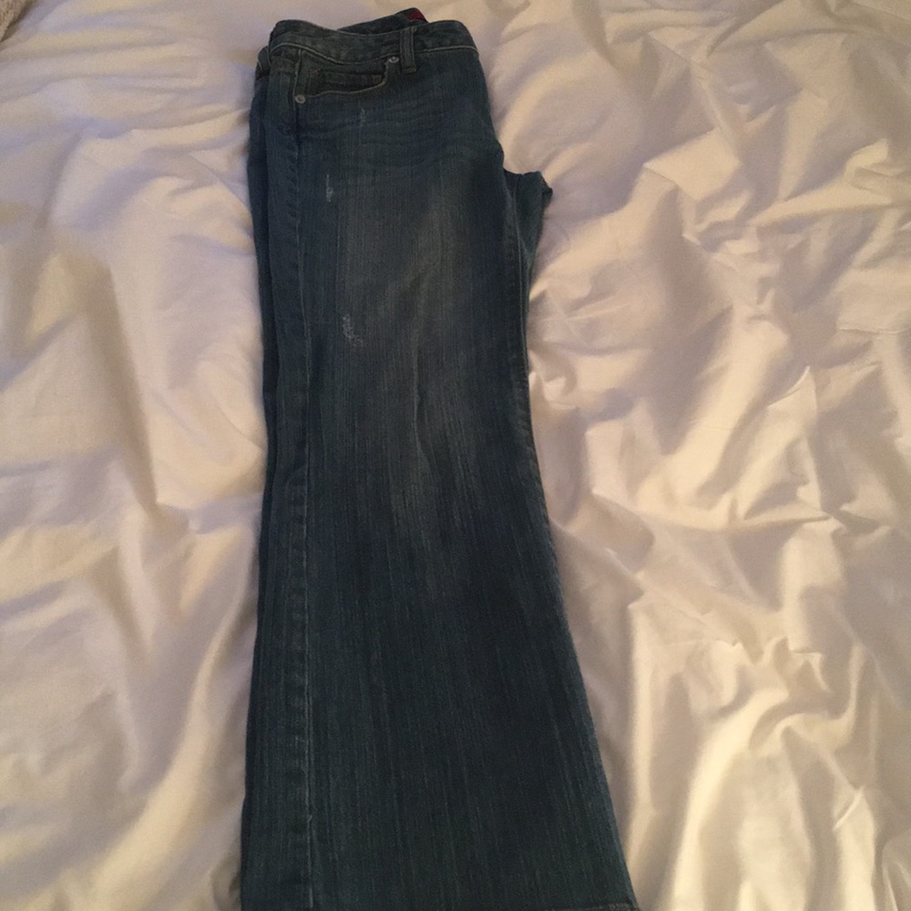 Banana republic straight leg blue jeans!